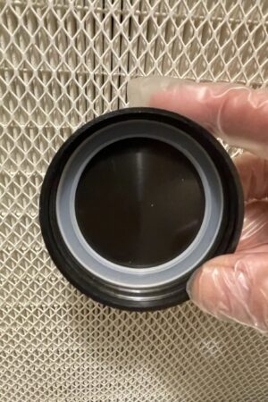 Heavy Duty 10 Pcs Black Plastic Mason Jar Lids wsilicon ring 70mm 5