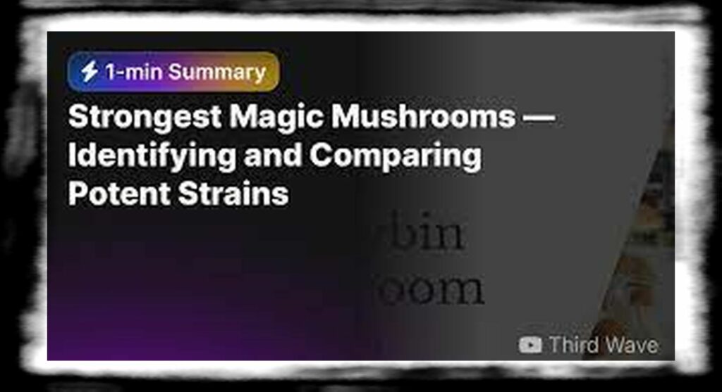 Strongest Magic Mushroom Species th top psilocybin mushroom strains characteristics effects and easy home growing